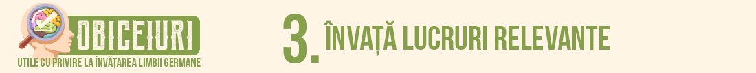 Obiceiuri utile pentru învățarea limbii germane